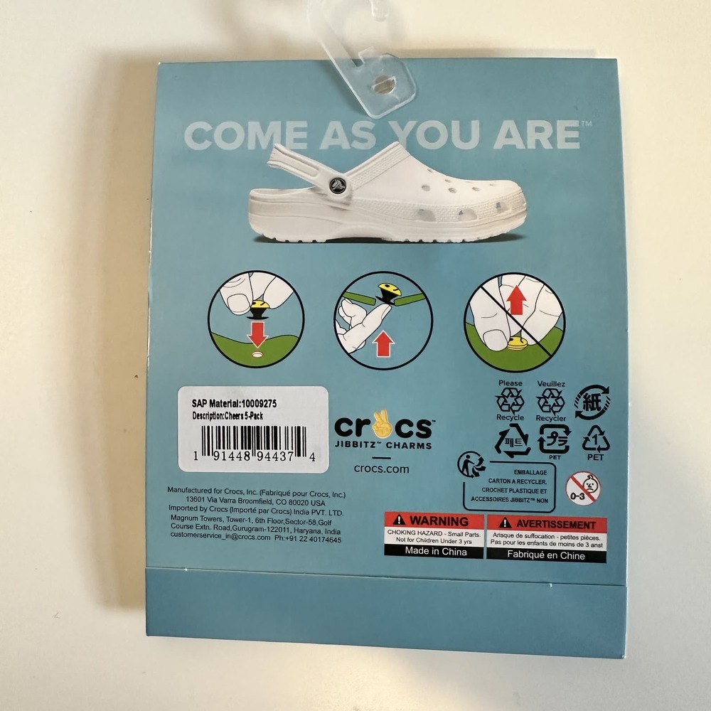 Crocs Uniquely You Unisex Frost Beer Mug Food Shoe Cheers Jibbitz Charms 5-Pack - Picture 4 of 5